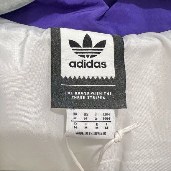 NWT Adidas x Hardies Skateboarding Jacket Pullover Men’s Sz Medium White Purple - Picture 8 of 12